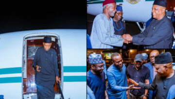 Vice President Shettima Arrives in New York for the 79th UN General Assembly