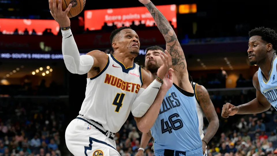 Russell Westbrook Hits 200 Career Triple-Doubles in Denver’s Win Over Memphis