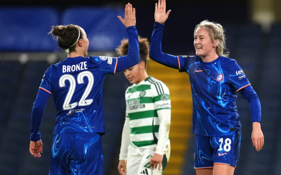 Lucy Bronze Shines as Chelsea Breeze Past Celtic to Secure Champions League Quarter-Final Spot