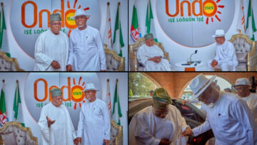 Obasanjo Visits Ondo Governor Ahead of Gubernatorial Election