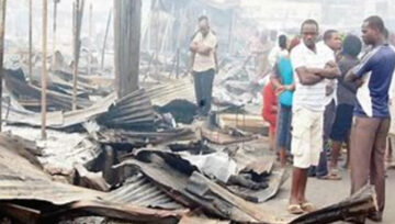 Fire Destroys Shops at Ibadan’s Moniya Garage, Millions Lost