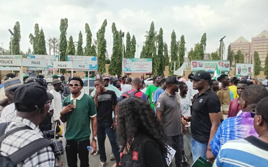 Tension Mounts at National Assembly as #OccupyNASS Protesters Clash With Heavy Security Deployment